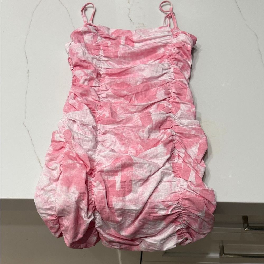 Adika Pink and White Dress